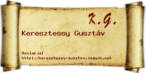 Keresztessy Gusztáv névjegykártya