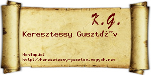 Keresztessy Gusztáv névjegykártya